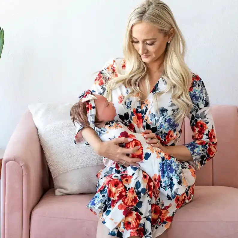 Mommy and Me Kimono and Swaddle