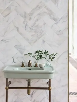 vasque de salle de bain vert pâle