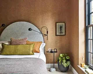 차분한 색상 팔레트를 사용한 침실 색상 아이디어