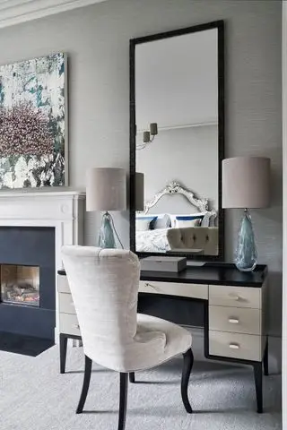 Soverom med sminkebord