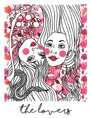 the lovers tarot card spark joy deck