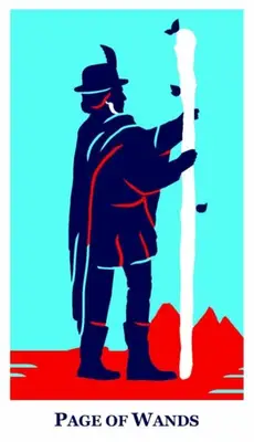 page of wands modern way tarot deck