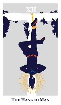 the hanged man modern way tarot deck card