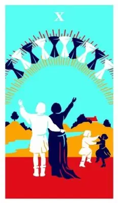 ten of cups modern way tarot deck