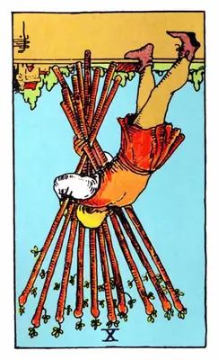 ten of wands reversed
