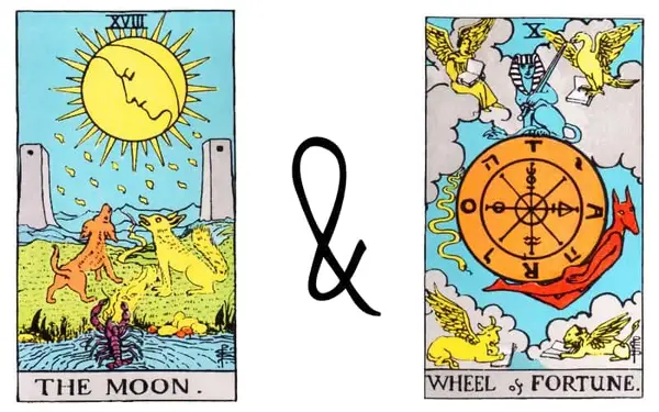 The Moon and the Wheel of Fortune Meaning