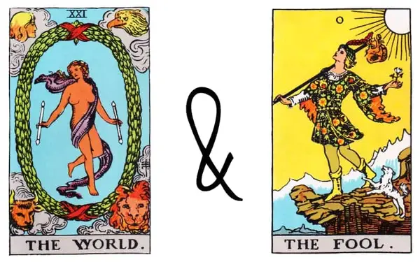 the world and the fool tarot combination spread