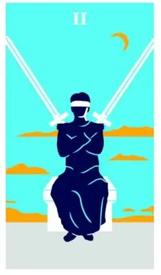 two of swords modern way tarot deck