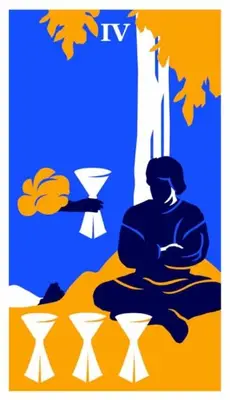 four of cups modern way tarot deck