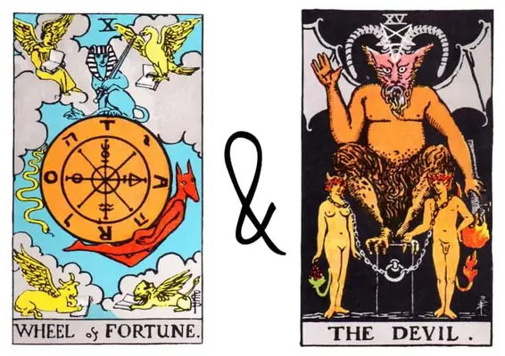 wheel of fortune and devil combination