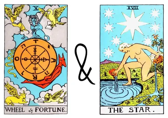 the wheel of fortune and the star