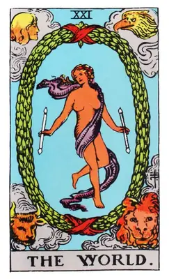 the world tarot card