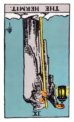 hermit tarot card meanings reversed position