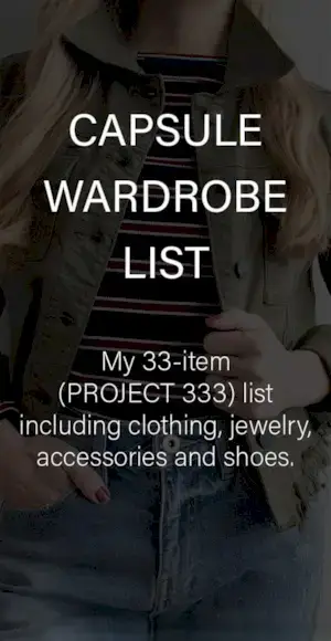 Lista szaf kapsułowych: co noszę (i dlaczego jest to ważne)