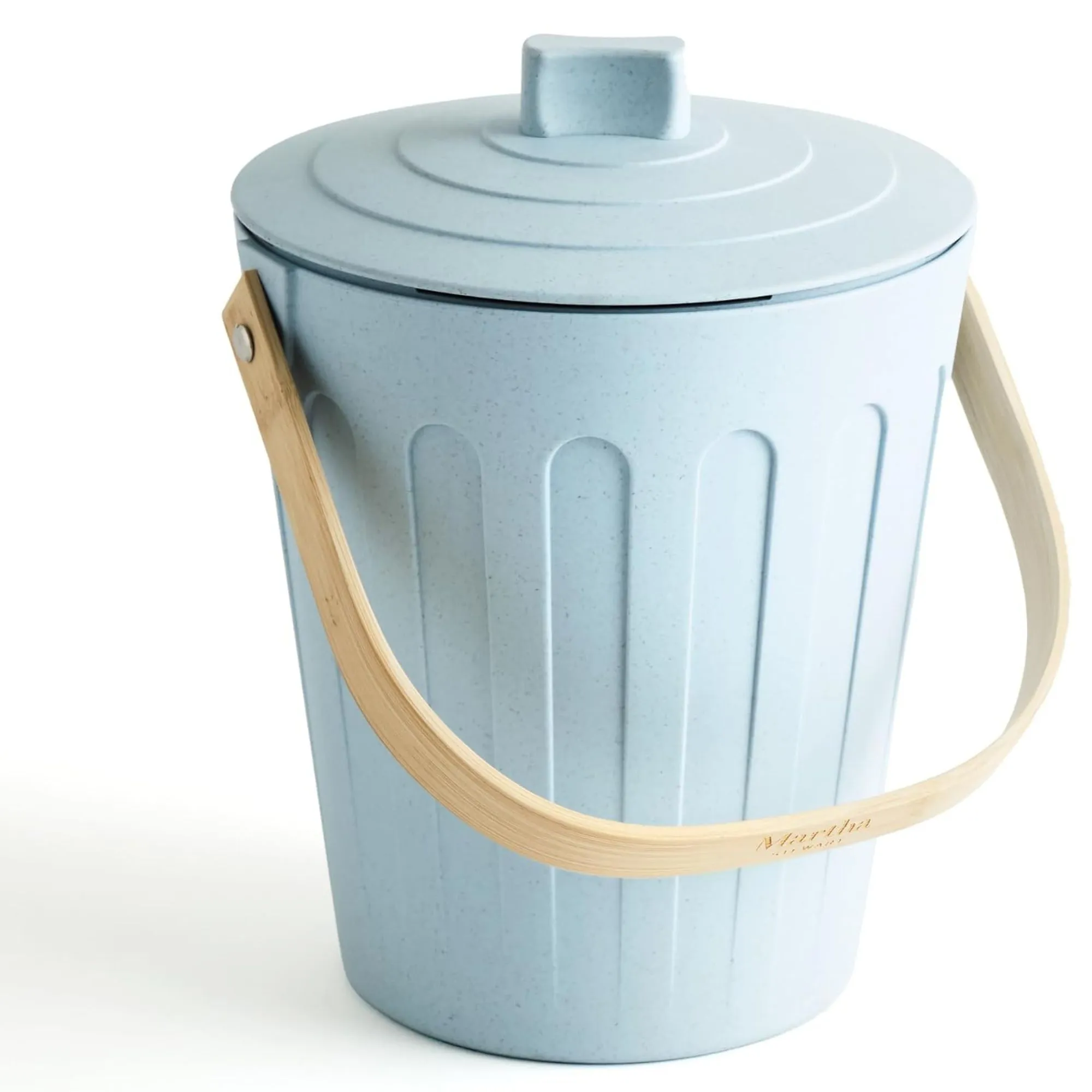 Poubelle à compost d'intérieur Martha Stewart - Bleu clair' loading='lazy' title=