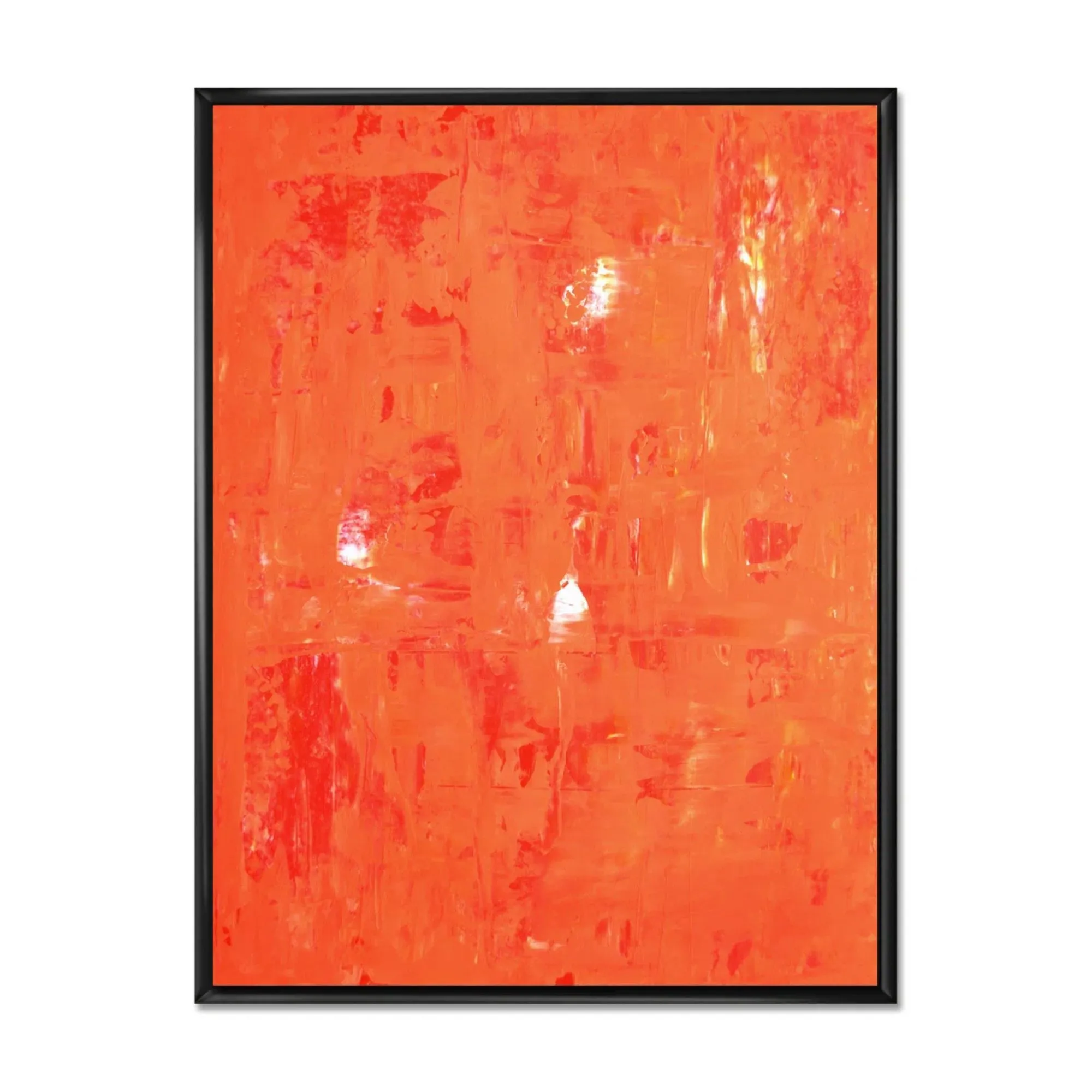 Colorfields nei toni del rosa e dell'arancione (incorniciato in nero)' loading='lazy' title=