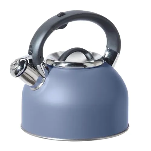 Ogidi Tea Kettle pour cuisinière - 64oz / 1,9lt en acier inoxydable avec sifflet à eau chaude idéale bouilloire et chaudière à eau - bleu' loading='lazy' title=