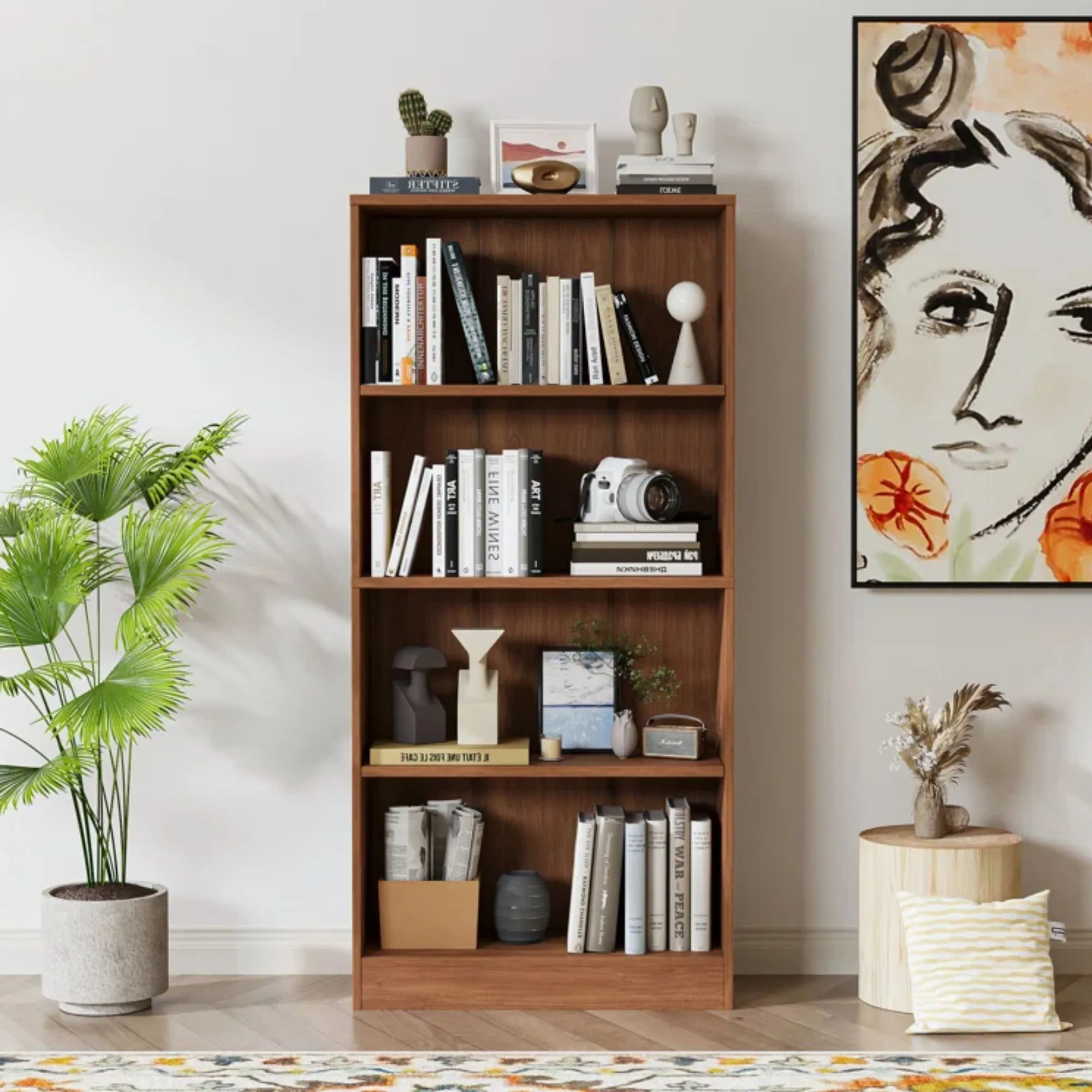 Bibliothèque en bois' loading='lazy' title=