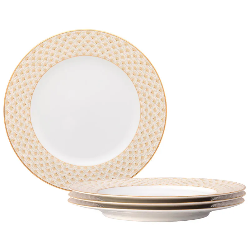 Noritake Trocadero Gold Ensemble de 4 assiettes plates 10,5 po. | Wayfair' loading='lazy' title=