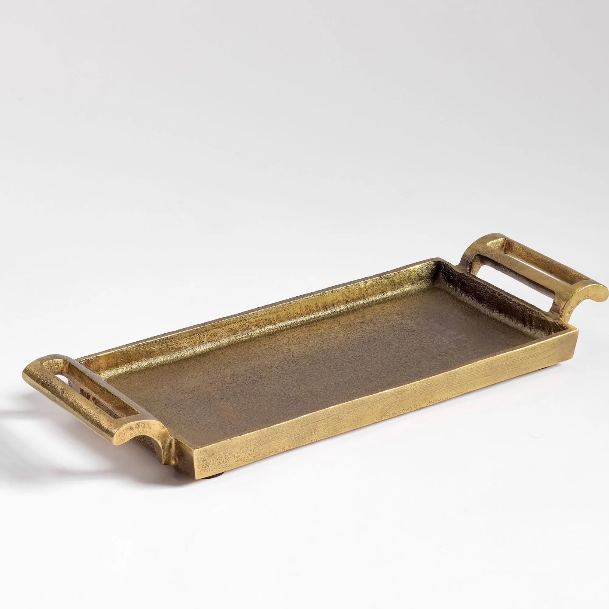 Antikk med metalldekorativt brett (XS)' loading='lazy' title=