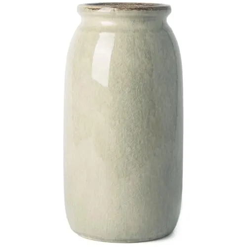 Victor & Teresa rustikálna zelená váza pre domácu výzdobu keramické vázy pre kvety Moderné dekoratívne vázy pre pampas grasstable prízvuk plášť obývacích miestností kníhkyshelf Curpnows 8 '' '' loading='lazy' title=