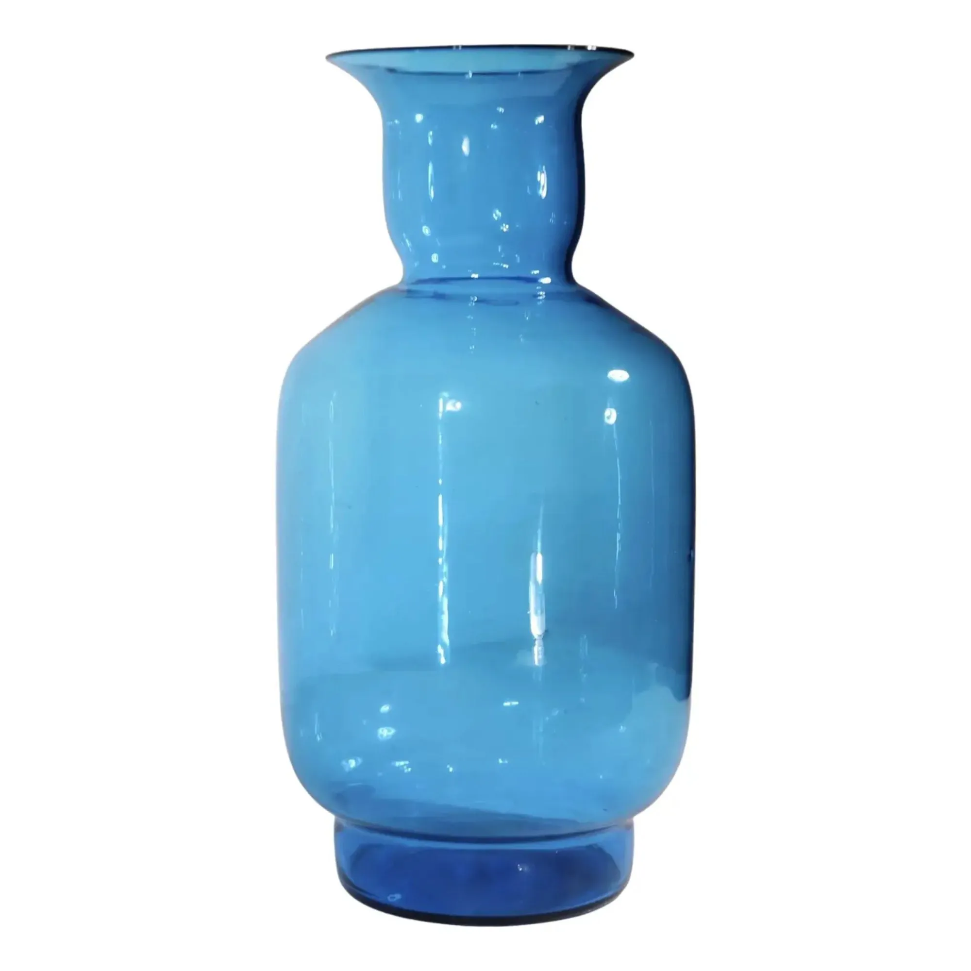 Grand vase Blenko bleu' loading='lazy' title=