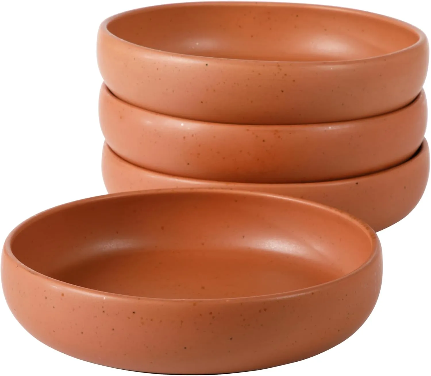 Bloomhouse – Zweifacher Gewinner von Oprah’s Favourite Things – Corsica Clay 4-teiliges Tafel- und Nudelschalen-Set &ndash; Gebranntes Aprikosen-Terrakotta-Steinzeug für Mahlzeiten, Servieren und Servieren. Alltagsgebrauch' loading='lazy' title=
