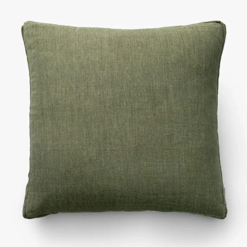 mørkegrøn firkantet pude' loading='lazy' title=