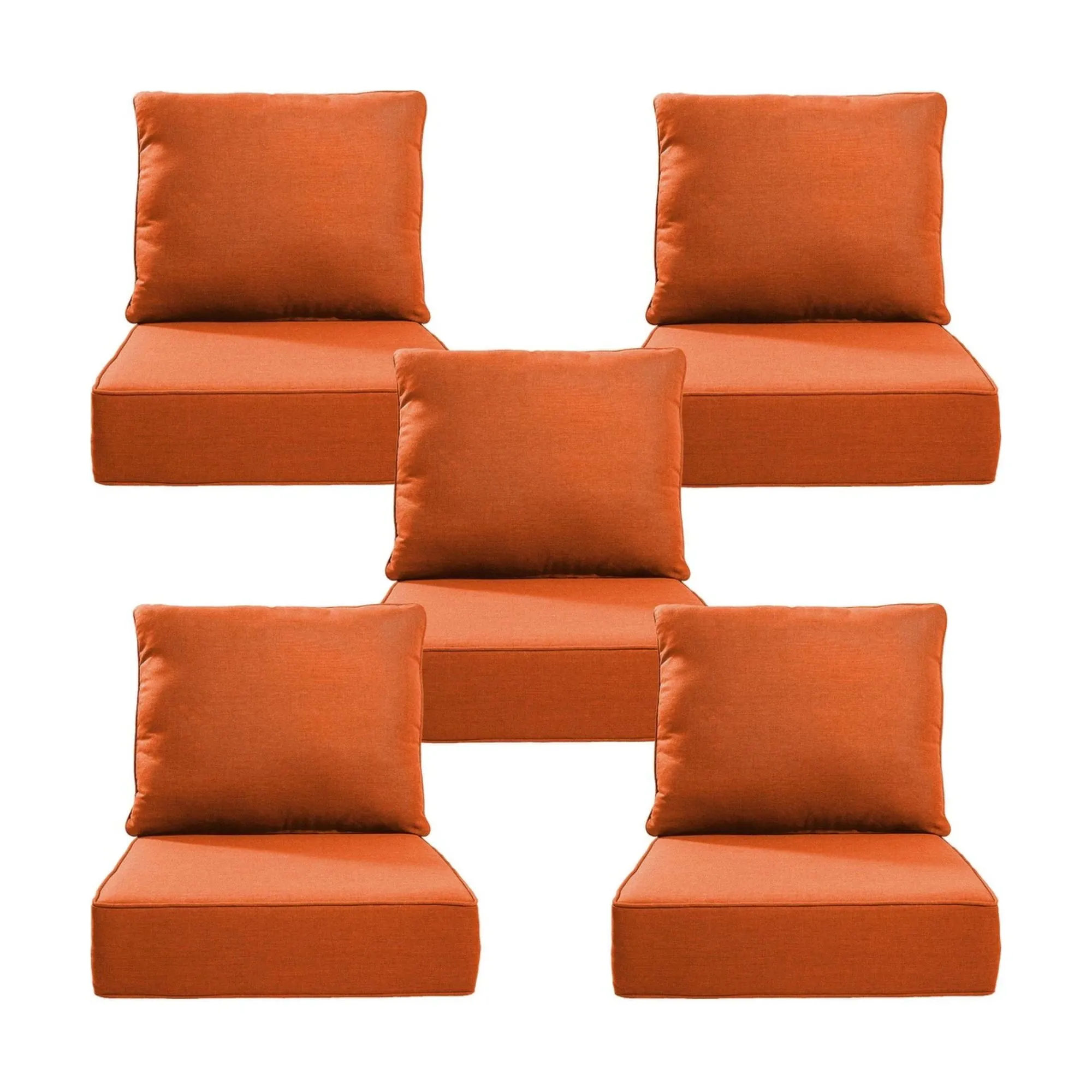 オレンジのアウトドアシート 5枚セット' loading='lazy' title=