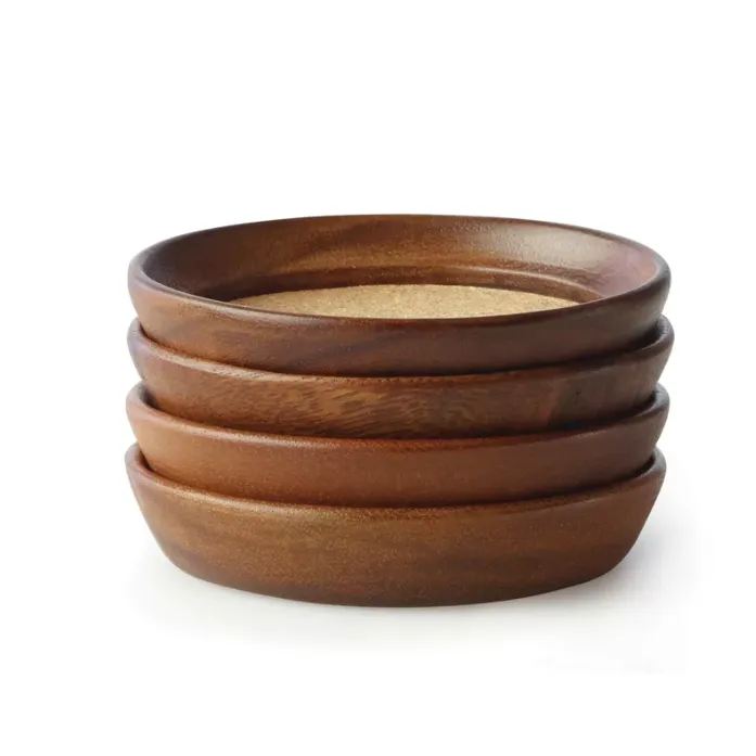 un ensemble de sous-verres en bois et en liège' loading='lazy' title=