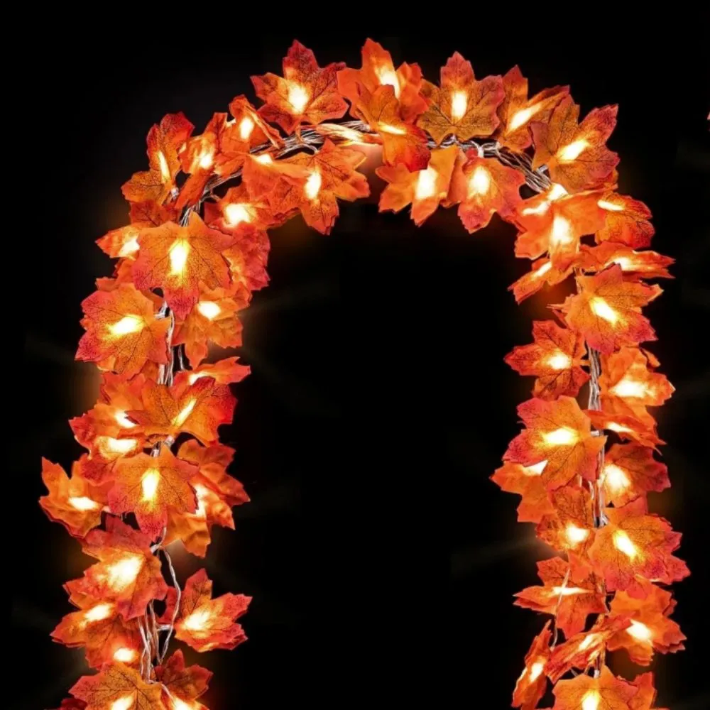 javorový list šnúrka svetelná girlanda' loading='lazy' title=