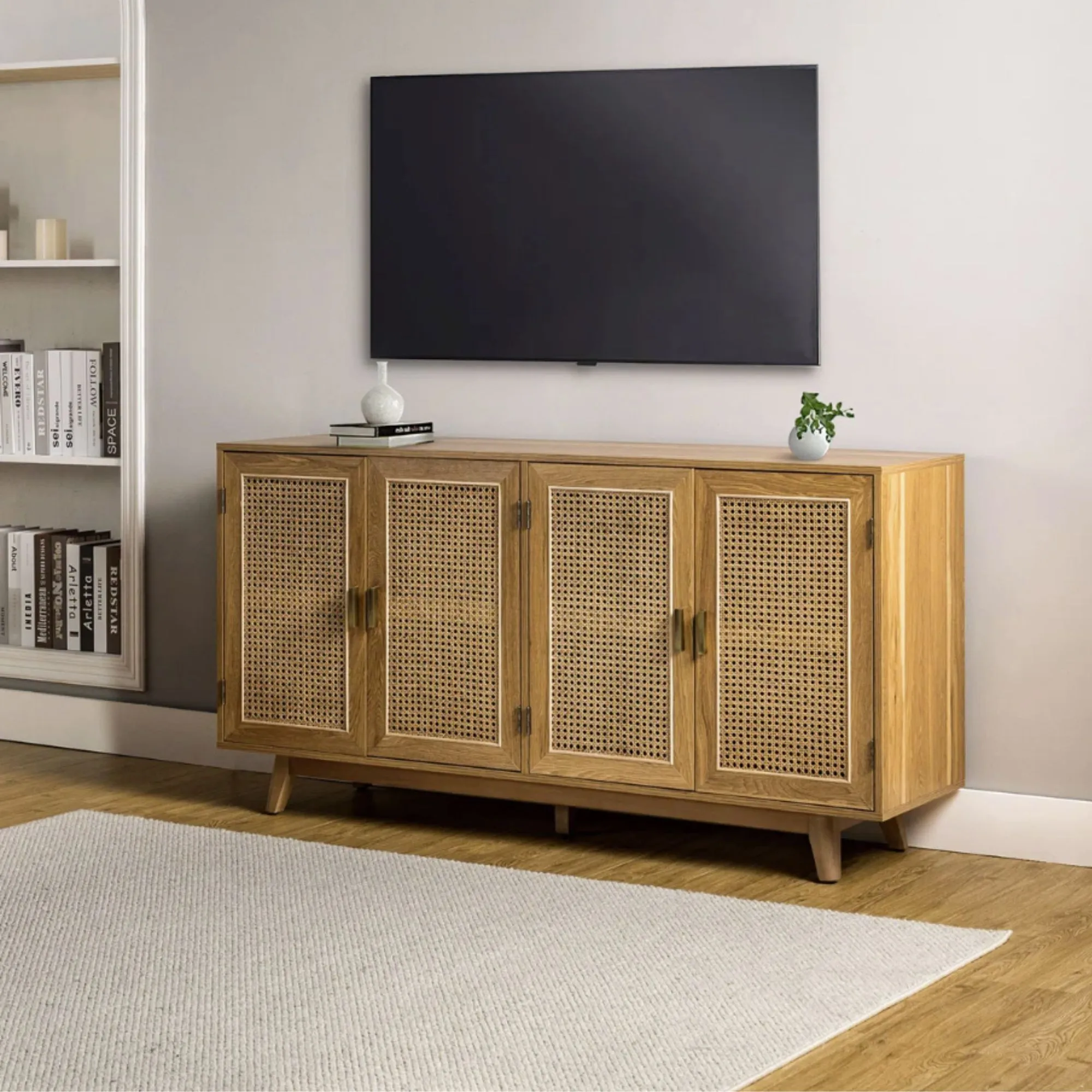 Meuble TV en rotin' loading='lazy' title=