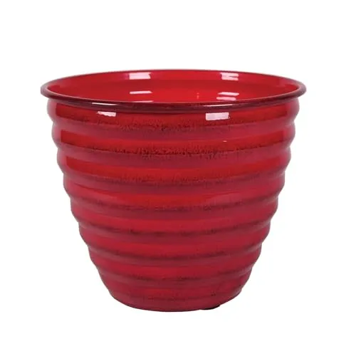 Protivietor Robert Allen Ironstone Dekoratívny kvetináč Avondale Classic Collection Autumn Blaze 10-palcový' loading='lazy' title=