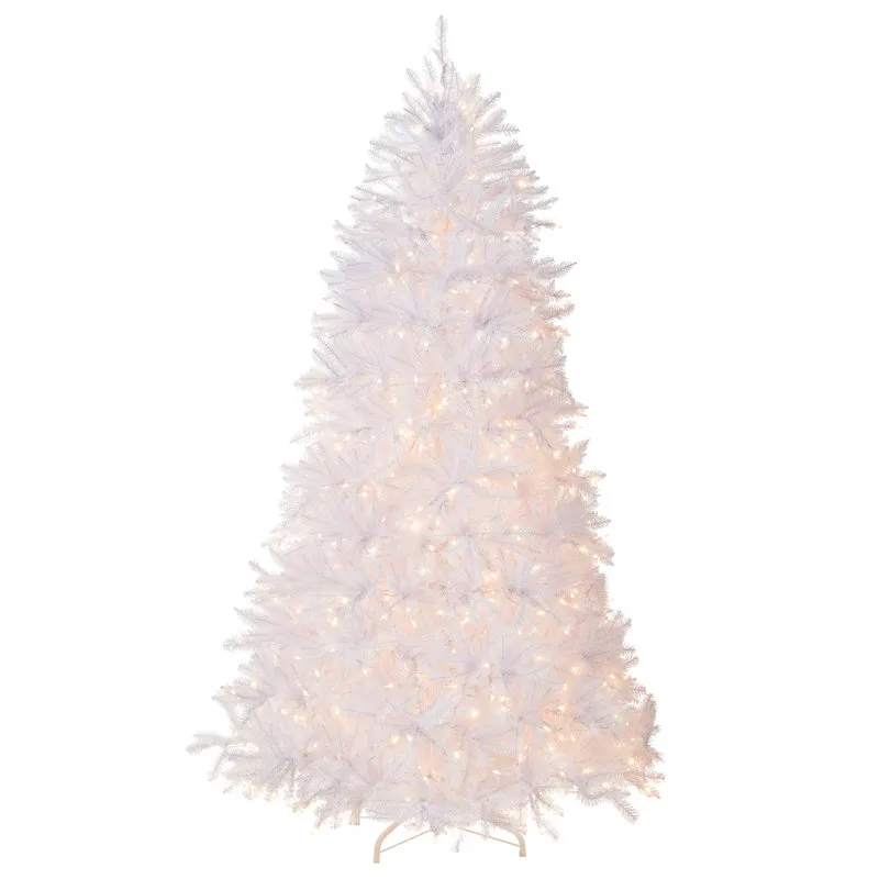 The Holiday Aisle&reg; Dunhill Fir White Tree with Clear Lights & Recenze | Wayfair' loading='lazy' title=