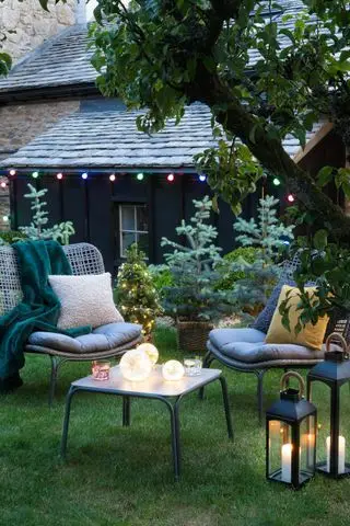 크리스마스를 위한 야외 등불