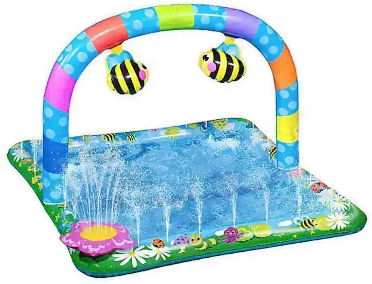BANZAI Jr First Splash Mat Backyard Sprinkling Fun