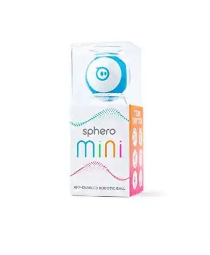 Sphero Mini (Blue) App-Enabled Programmable Robot Ball - STEM Educational Toy for Kids Ages 8 & Up - Drive, Game & Code with Sphero Play & Edu App, 1.57