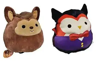 Squishmallow 12 Quill and Wade Flip-a-Mallow Vamp to Wolf Halloween 2022 Rare