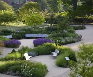 Gartengestaltung mit geschwungenen Beeten von Matt Keightley MSGD