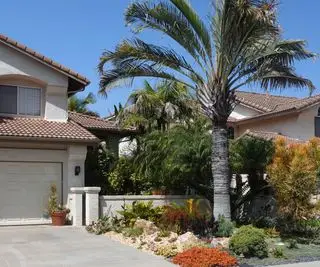 Aménagement paysager de la cour avant en Californie du Sud