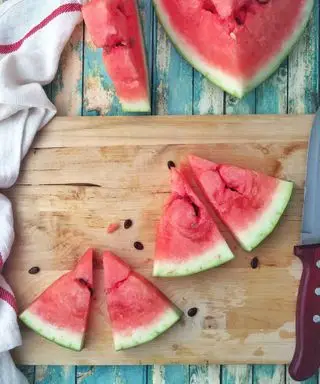 スイカのスライス