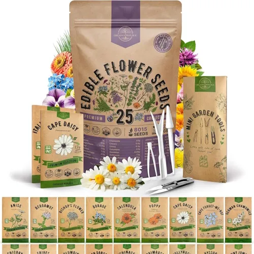 아마존 식용 꽃 씨앗' loading='lazy' title=