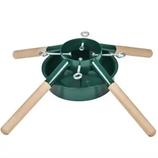 Northlight Support pour arbre de Noël en métal et bois vert