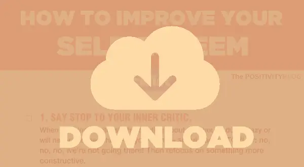 Improve Self-Esteem 2