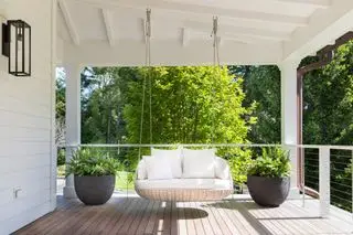 dondolo da portico bianco