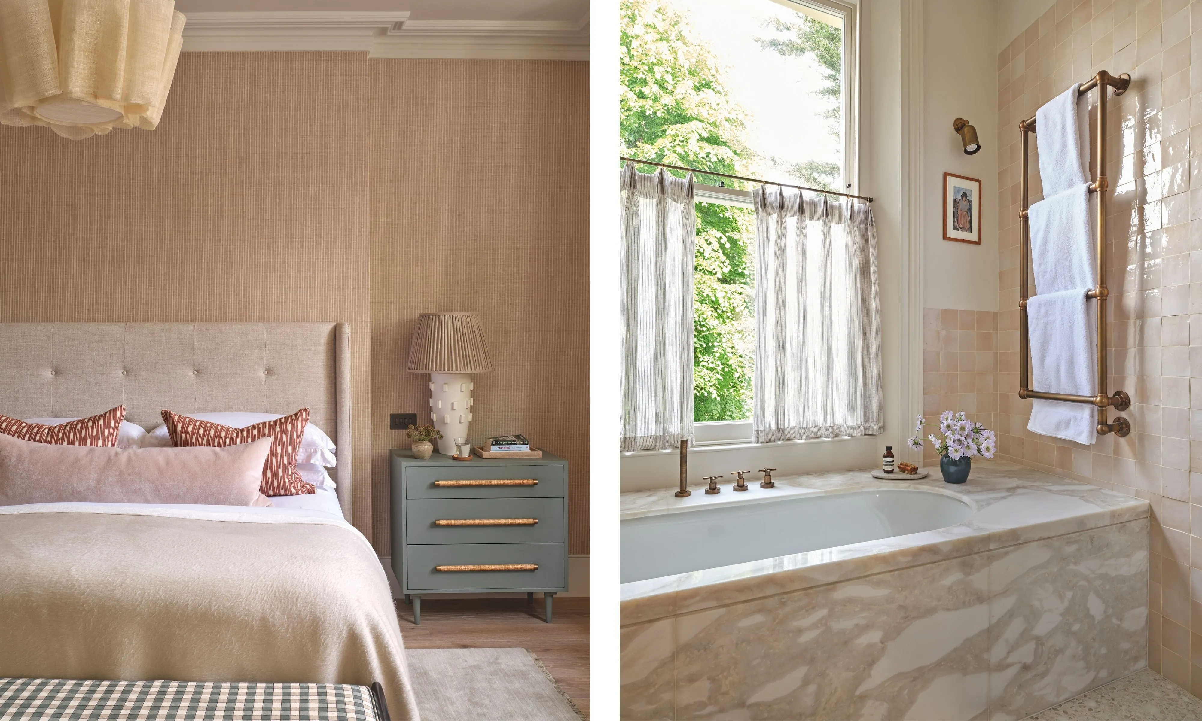 ピンクのベッドルームとバスルーム' loading='lazy' title=