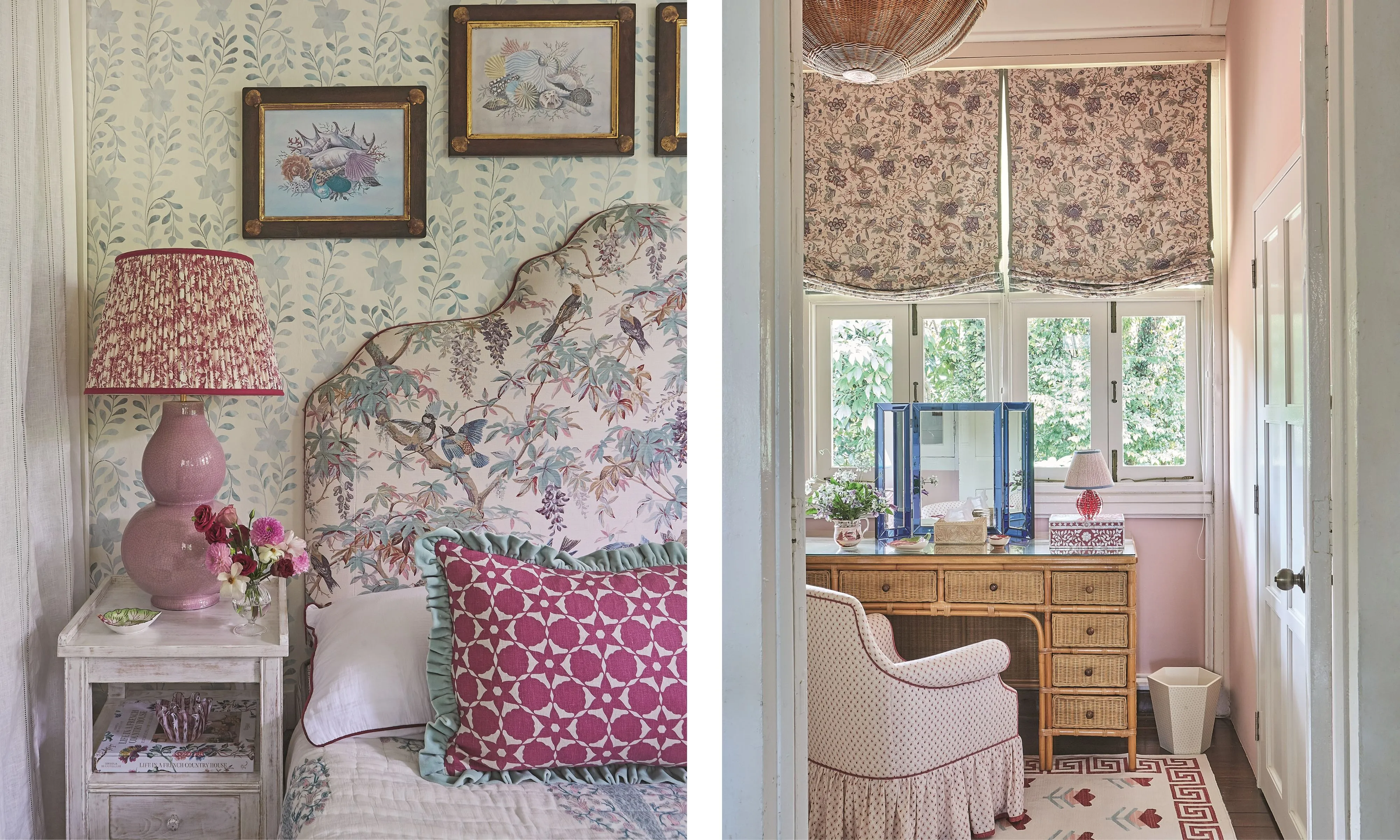 Kwiatowa sypialnia i garderoba' loading='lazy' title=