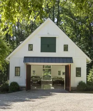 garage della casa di design mendham