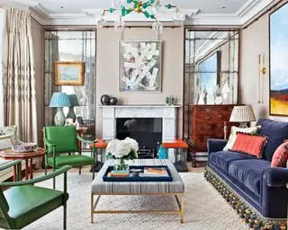 Idées de salon de luxe avec des miroirs