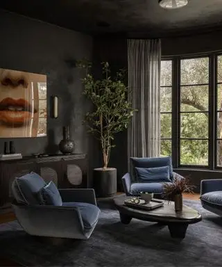 Meubles de salon disposés de manière informelle pour socialiser